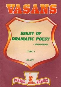 The essay of dramatic poesy